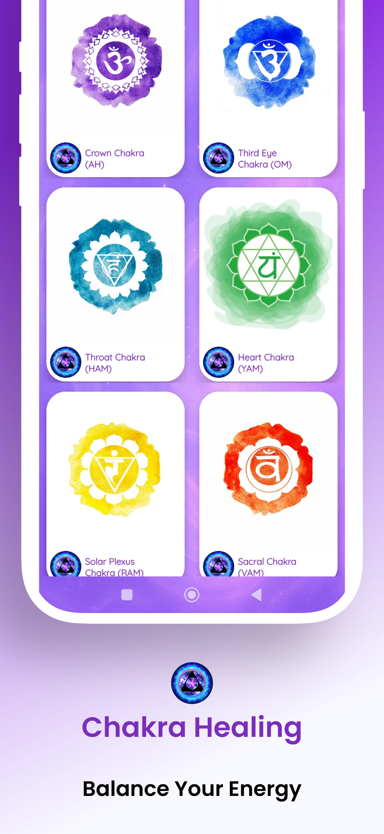 Enlightenment app home screen preview